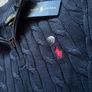 Ralph Lauren Navy Cable Knit Quarter Zip Image 4