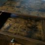 Dark Wood Bedside Table Image 2
