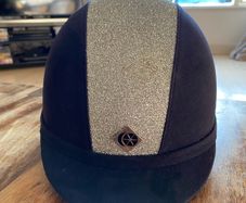 YR8 Charles Owen Navy Sparkly Hat