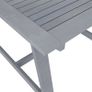 Garden Dining Table Grey 88x88x74 cm Solid Acacia Wood Image 4
