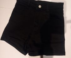 Black Highwaist shorts kids Large