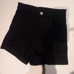 Black Highwaist shorts kids Large