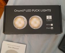 2 LED puck lights