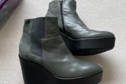 Marco Moreo leather wedge boots Size 41