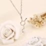 Silver Necklace with Chemical Molecule design Image 2