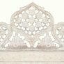 Hand carved 5-Panel Room Divider White 200x165 cm Solid Mango Wood Image 8