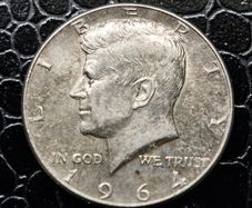 1964 United States Half Dollar "Kennedy Half Dollar" 90% Silver coin