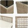 Garden Bistro Set 3 pcs Beige Poly rattan Image 7