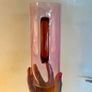 Pink glass jug Image 3