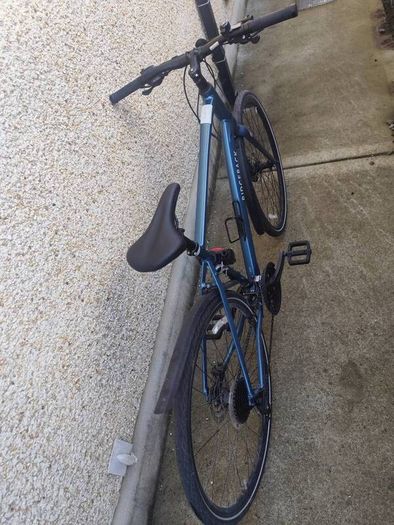 Ridgeback Element Hybrid Bike XL 21 inch Blue  Excellent Condition  and Child Seat and Extras