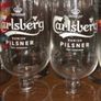 Carlsberg Pilsner pint beer glass Brand new with boxes Image 2
