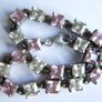 Vintage 925 Sterling Silver Pink Crystal Tennis Style Bracelet length 7,7" - 17,8g Image 10