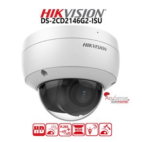 Hikvision DS-2CD2146G2-ISU (2.8MM)(C)(O-STD) 4MP AsuSense DarkFighter Built-in microphone Fixed Dome Network Camera