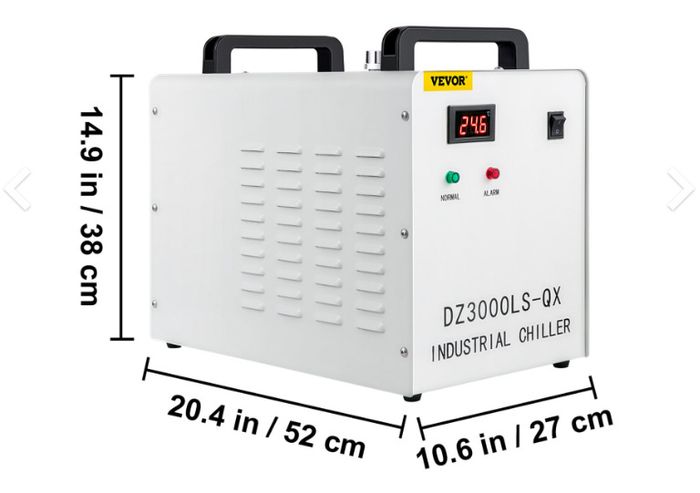 Cw-5000 Industrial Water Chiller For Cnc 80w/100w Co2 Glass Laser Tube Cooler
