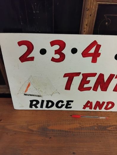 Vintage Hand Painted Wood Sign