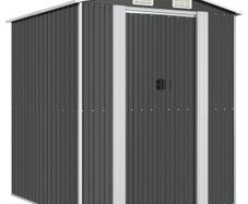 Garden Shed Anthracite 192x191x223 cm Galvanised Steel