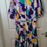 Girl In Mind Faux Wrap Skater Dress Size Uk 14 (nwt) Image 3