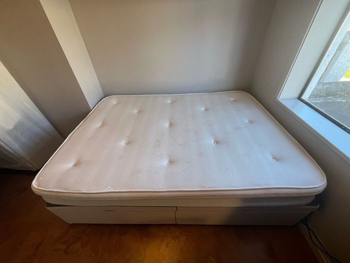 Double mattress with foam topper