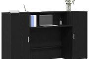 Reception Desk Black Oak