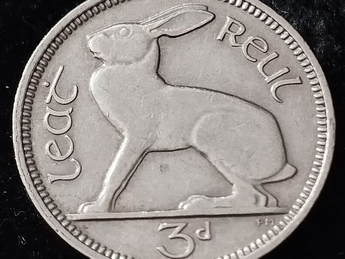 Ireland - 1934 - 3 Pence - Hare - KM.4 - [852]