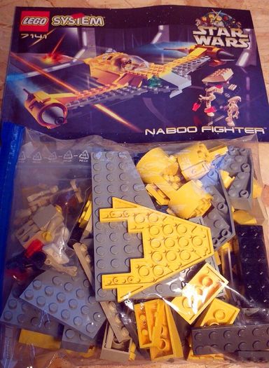 Lego Star Wars 7141: Naboo Fighter (1999) 100% Complete NO BOX