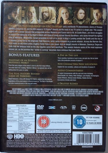 Game Of Thrones (Complete Collection 1-8 + Conquest & Rebellion) [DVD TV Boxsets]