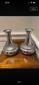 Beldray antique brass vases
