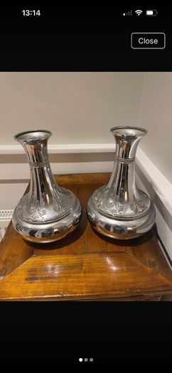 Beldray antique brass vases