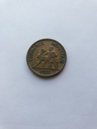 1921 1 Franc coin