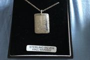 sterling silver disk &amp; chain