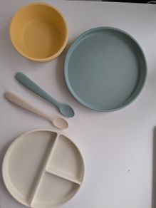 Mushie Silicone Baby Weaning Set