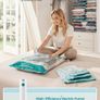SONGMICS 15 Pack Vacuum Storage Bags Electric Pump Space Saver - Brand New Image 2
