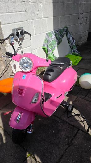 Ride on - still working just left outside. Might be handy for parts but still work fine. Must go together