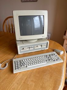 Amstrad PC 1512 with printer in original packaging