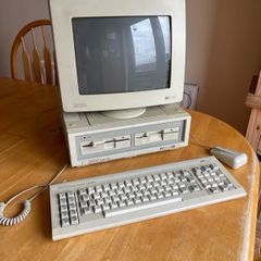 Amstrad PC 1512 with printer in original packaging