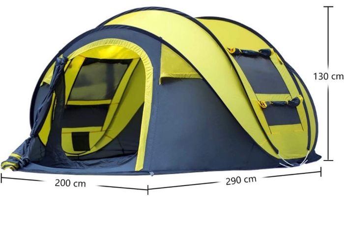 Automatic Camping Outdoor Pop-up Tent for Waterproof Quick-Opening Tents 4 Person Canopy with Carrying Bag (FREE POSTAGE)