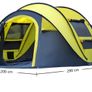 Automatic Camping Outdoor Pop-up Tent for Waterproof Quick-Opening Tents 4 Person Canopy with Carrying Bag (FREE POSTAGE) Image 2