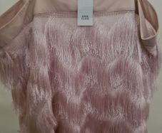 River Island Pink Feather Ethnic Top Size 12 Nwt