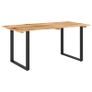 Dining Table 160x80x76 cm Solid Acacia Wood Image 9