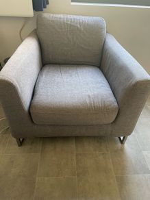 Grey Italian armchair