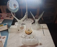 crystal glass figures