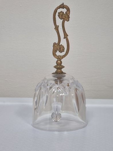 Vintage Brass / Crystal  Bell