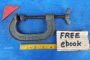 3" Cast Iron G clamp.