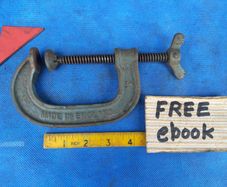 3" Cast Iron G clamp.