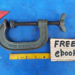 3" Cast Iron G clamp.