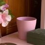 Pink ceramic flowerpot Image 2