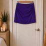Zara Purple Ruched Mini Skirt Size M Excellent Condition Image 2