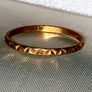 Vintage Hallmarked 9k Yellow Gold Geometric Ring Image 6