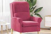 Armchair Wine Red Velvet