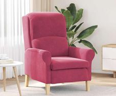 Armchair Wine Red Velvet